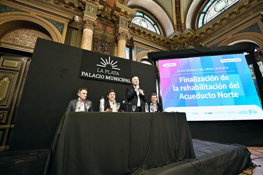 La Plata: Alak y Kicillof anunciaron la segunda etapa de obras hídricas para la ciudad
