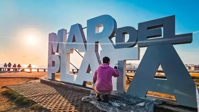 Mar del Plata: Finalizan los trabajos de puesta en valor del “Punto Selfie” ubicado en el Paseo de las Américas