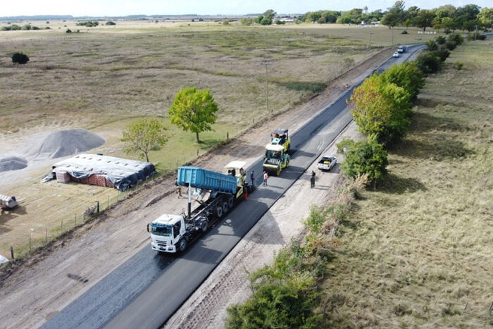 Magdalena: Avanza la repavimentación en la Ruta 11