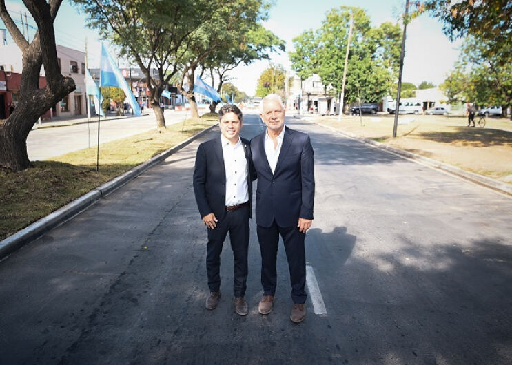 La Plata: Kicillof y Alak recorrieron las obras de la Avenida 60 en Los Hornos