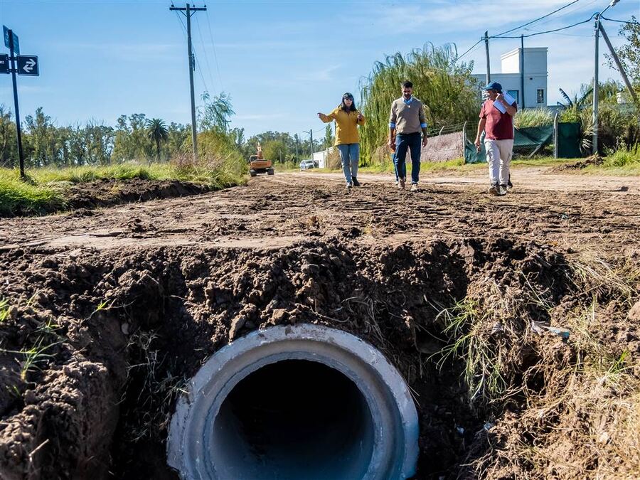 Junín: Avanzan las obras hídricas en distintos sectores de las ciudad