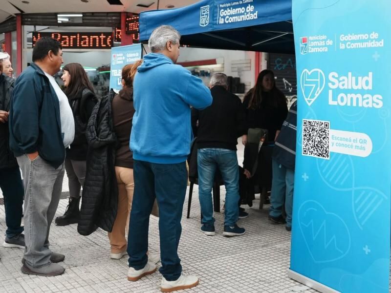 Lomas de Zamora: Posta de Salud en la peatonal Laprida con controles y vacunación gratuita