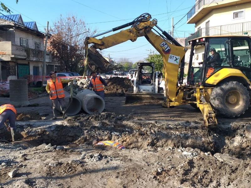Lomas de Zamora: Comenzó una nueva obra de saneamiento hídrico en Albertina