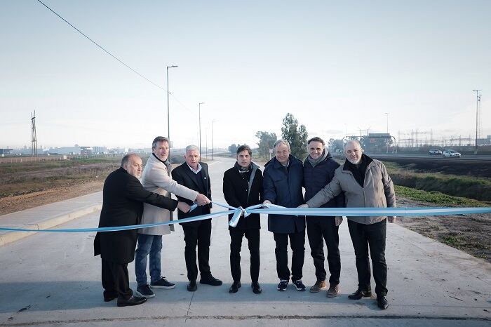 Berazategui: Kicillof inauguró un tramo de la colectora sur Avenida Circunvalación en Hudson