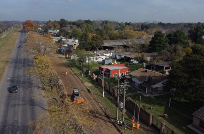 Continúan las obras de repavimentación en la Ruta Provincial 205