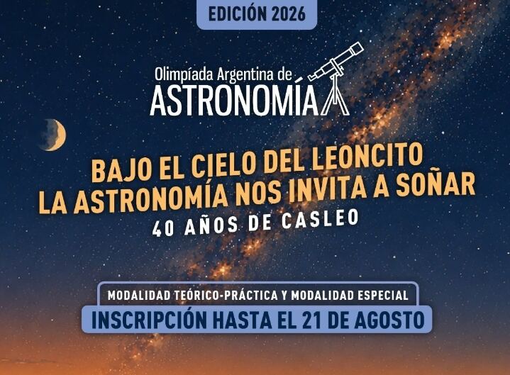Berisso: Abrió la inscripción para participar de la Olimpiada Argentina de Astronomía 2026