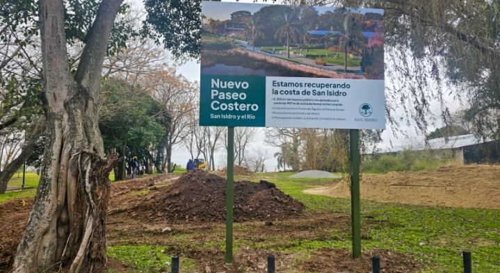 San Isidro: Inició la obra para conectar el Paseo del Águila con el Parque Alvear y el río