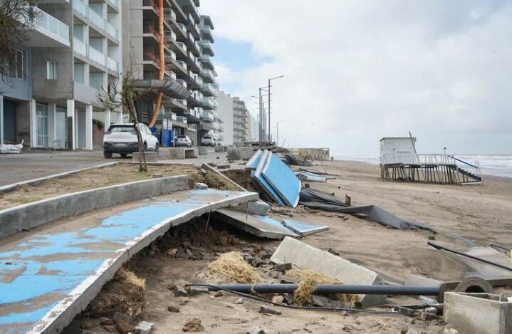 Monte Hermoso: El Gobierno local evalúa daños tras la segunda ciclogénesis