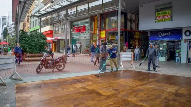 Mar del Plata: Continúa la puesta en valor de la peatonal San Martín