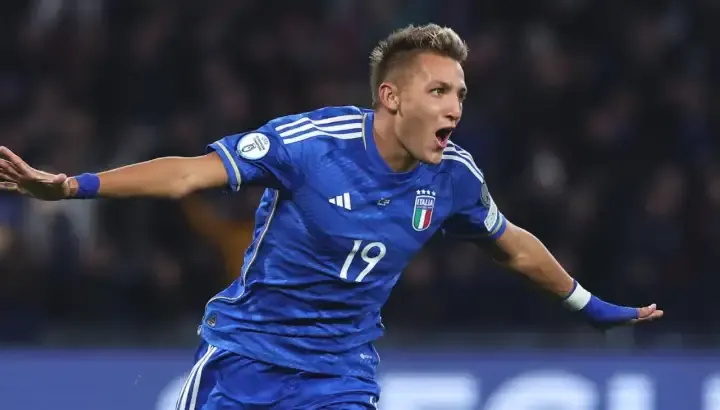 Con un gol de Mateo Retegui, Italia venció 2 a 0 a Malta