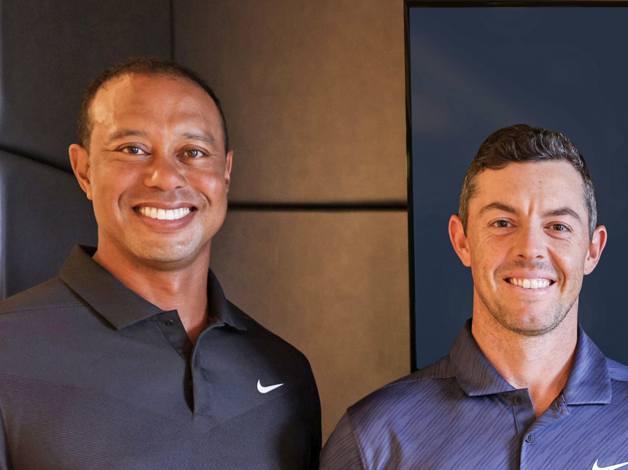 Tiger Woods y Rory McIlroy crearon la "Kings League" del golf con nuevas reglas en 18 hoyos bajo techo