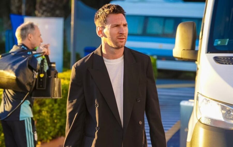 Messi ya llegó al país y se sumó a los entrenamientos de la Selección Argentina
